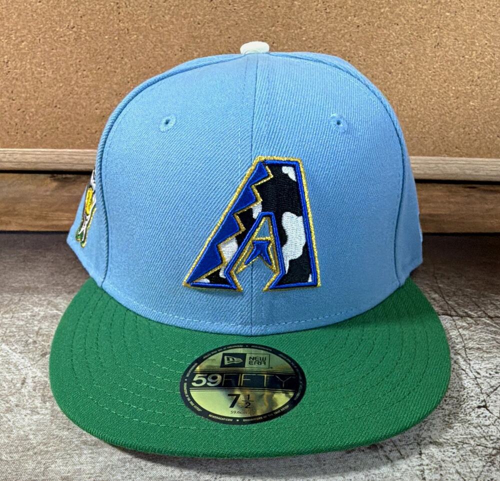 Exclusive New Era 59FIFTY Arizona D-backs Chunky Cow Hide Hat Club Fitted 7 1/2